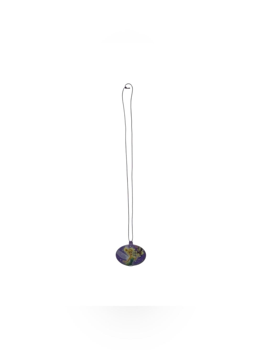 Disney Kids Purple Tinker Bell Glitter Necklace